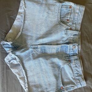 Levi's Light Blue Jean Shorts